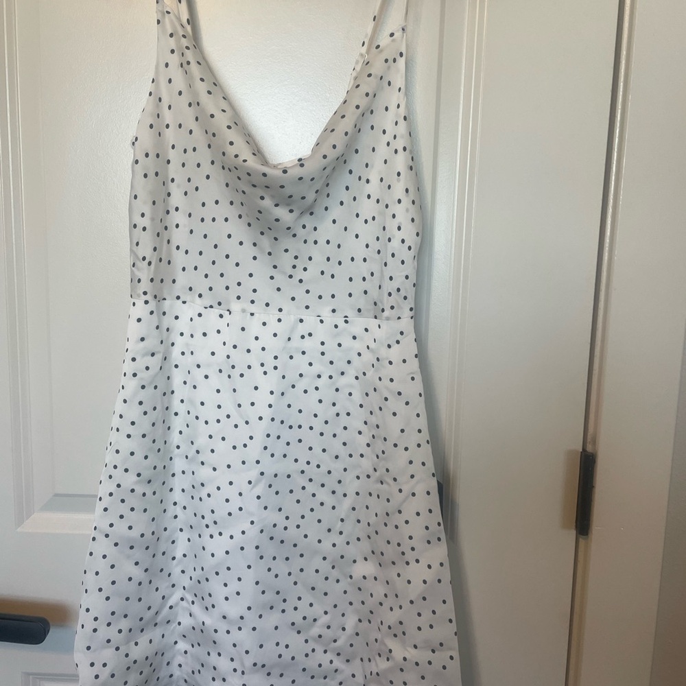 Lulus White Polka Dot Dress